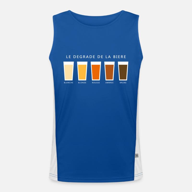 Biere degrade beer gradient (dd) Funktionelles Kontrast-Tank Top für Männer 