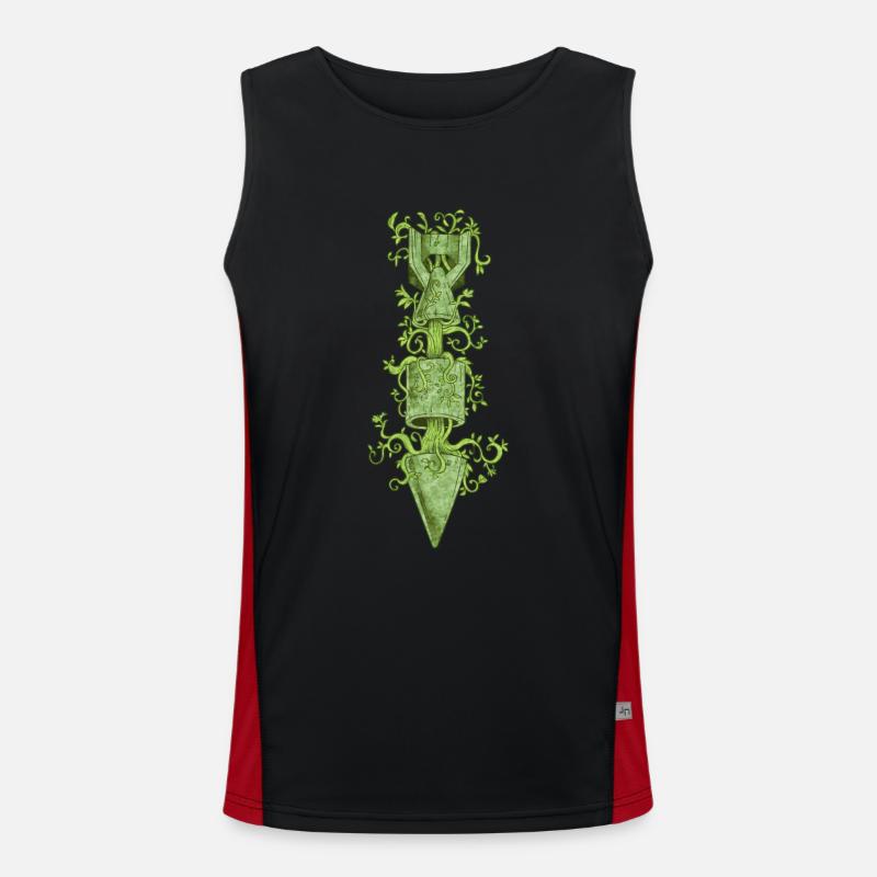 Die Herrschaft der Natur Funktionelles Kontrast-Tank Top für Männer 