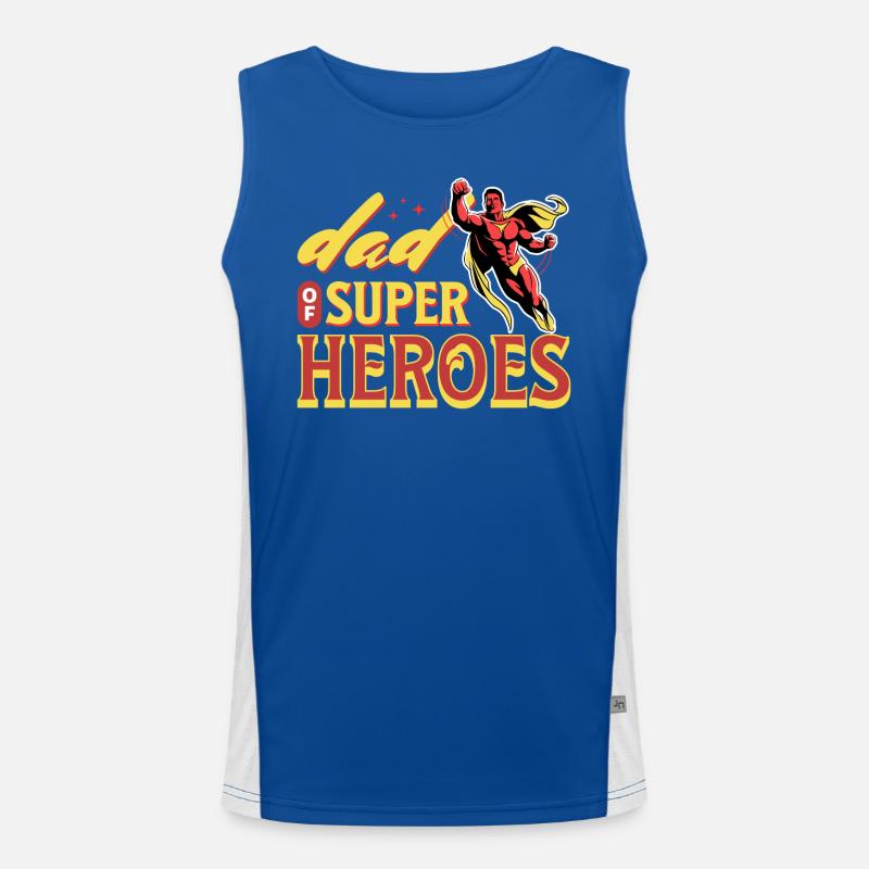 Superhero Dad - Awesome Dad Men's Functional Contrast Tank Top 