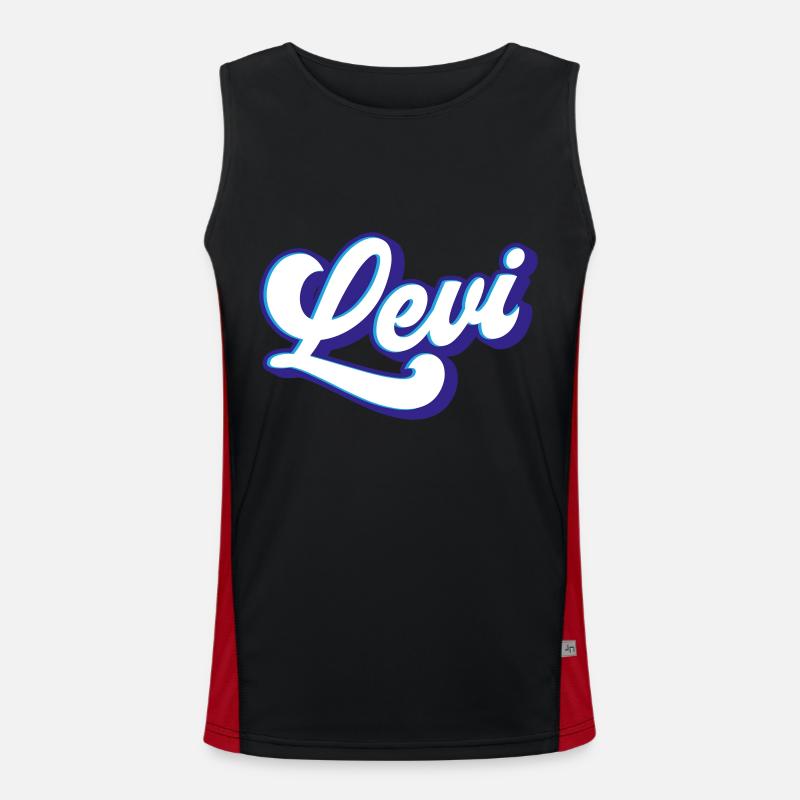 Levi | Farben änderbar Funktionelles Kontrast-Tank Top für Männer 