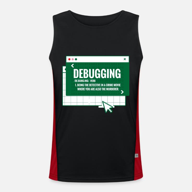 Debuggen Funktionelles Kontrast-Tank Top für Männer 