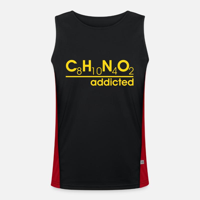 caffeine-addicted Men's Functional Contrast Tank Top 