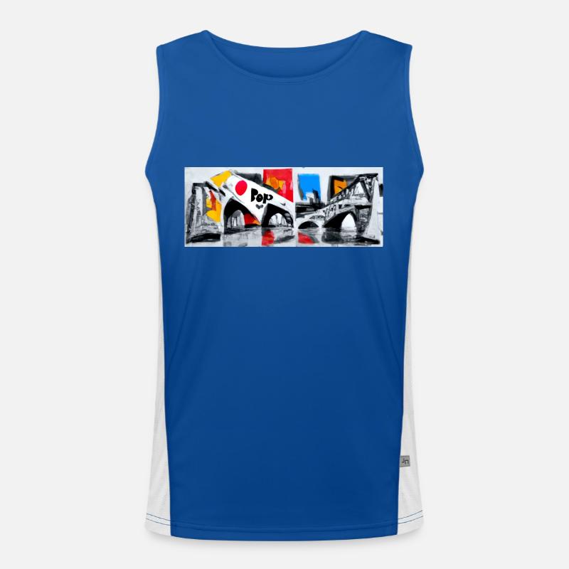 Bannière de style pop art - Eyecatcher Débardeur respirant contrasté Homme 