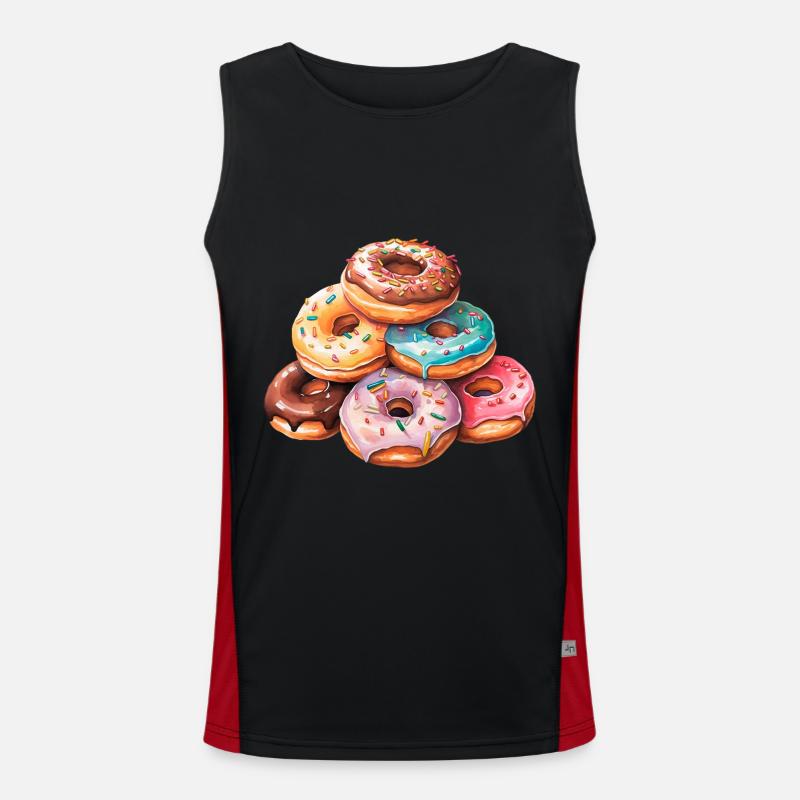 Beignets Berg | Mont Donut Débardeur respirant contrasté Homme 