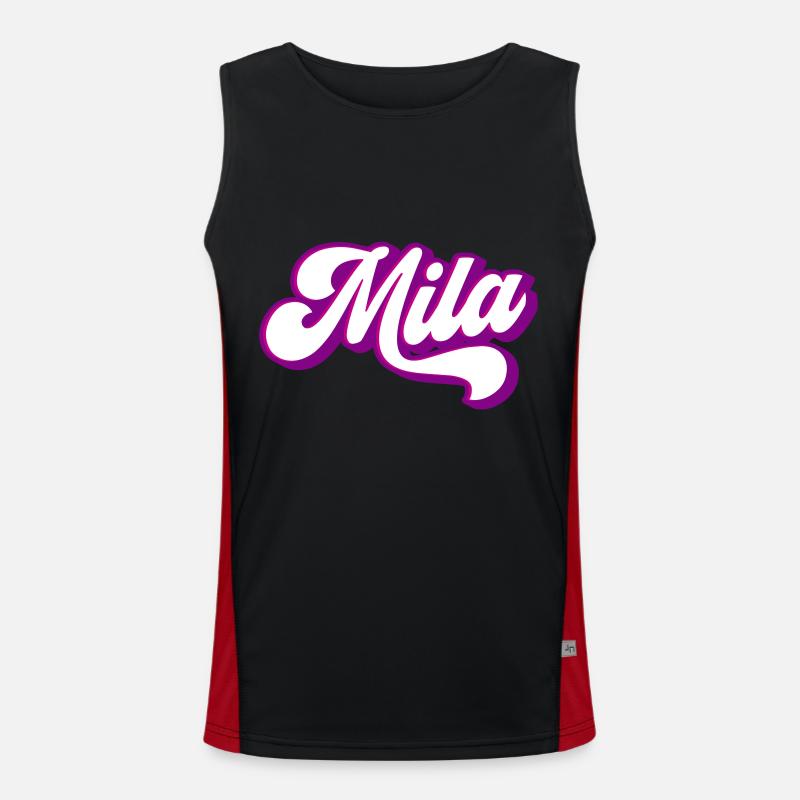 Mila | Farben änderbar Funktionelles Kontrast-Tank Top für Männer 