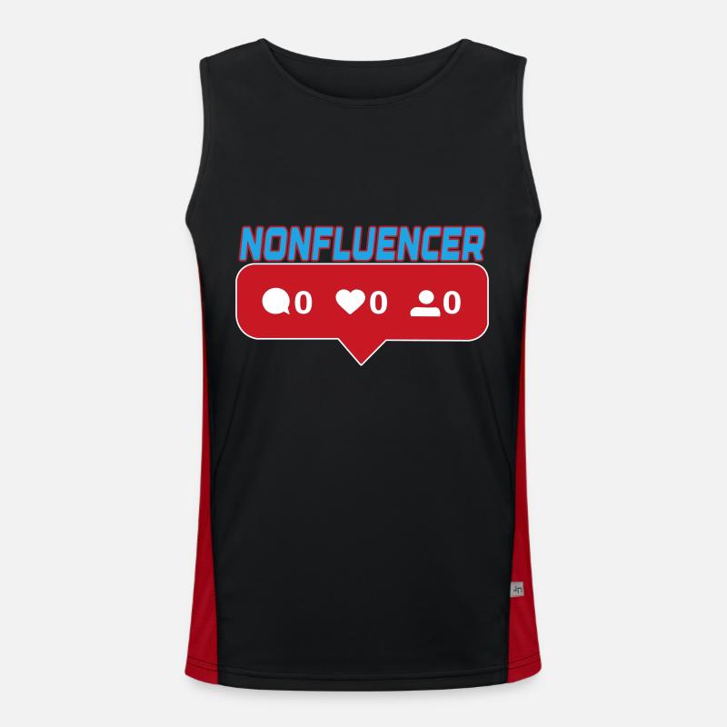 Nonfluencer | Farben änderbar Funktionelles Kontrast-Tank Top für Männer 