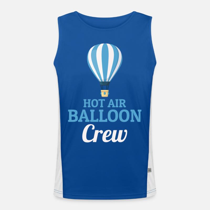 Heißluftballonfahrt Hopper Ballonfahrt Ballonfahrer Funktionelles Kontrast-Tank Top für Männer 