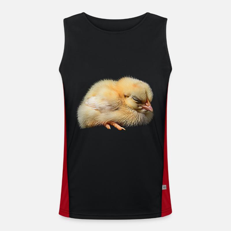 Huhn Funktionelles Kontrast-Tank Top für Männer 