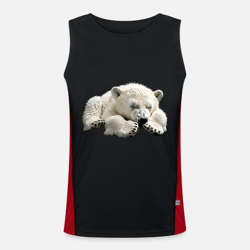 Eisbär Funktionelles Kontrast-Tank Top für Männer 