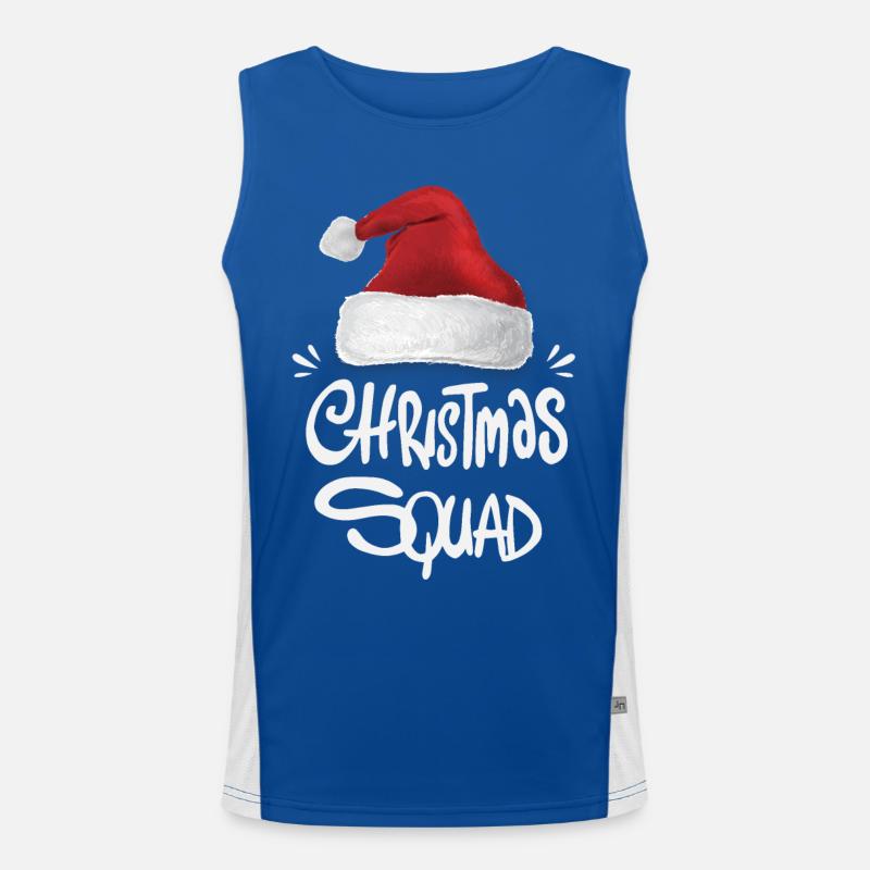 Weihnachts-Truppe Funktionelles Kontrast-Tank Top für Männer 