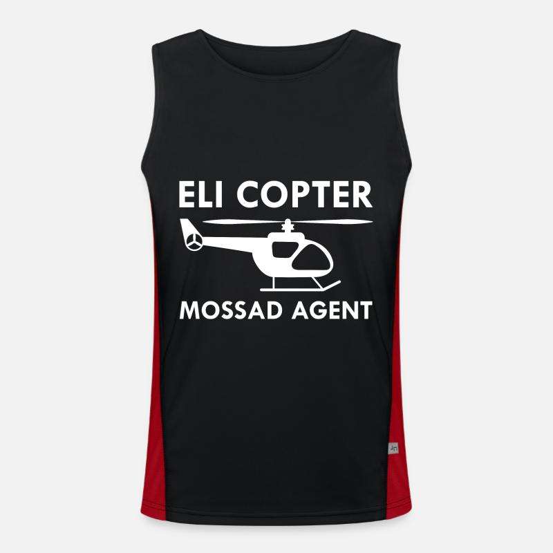 Eli Copter Mossad Agent Hélicoptère Débardeur respirant contrasté Homme 