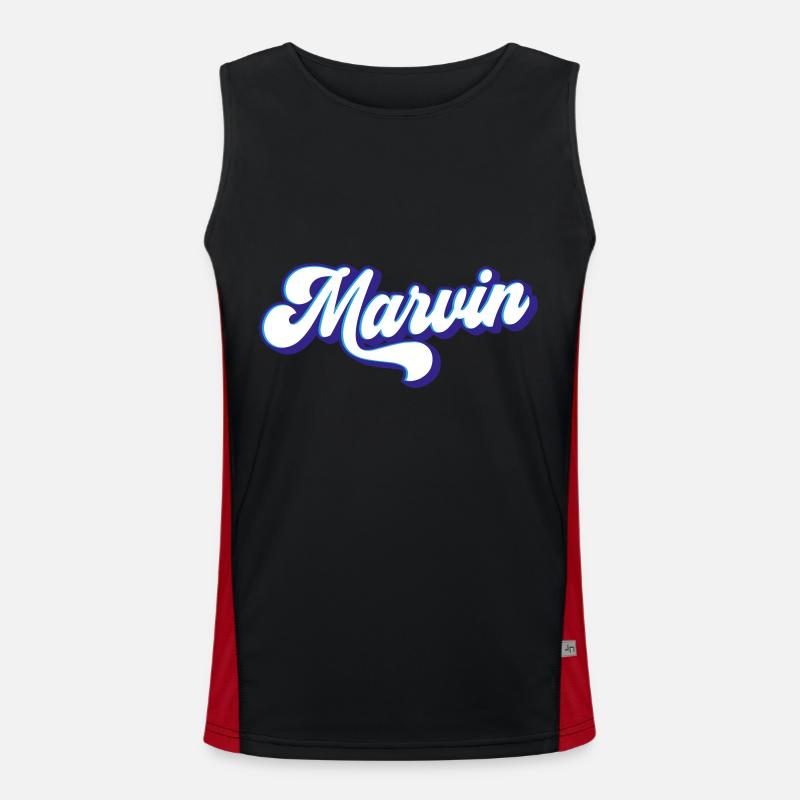 Marvin | Farben änderbar Funktionelles Kontrast-Tank Top für Männer 