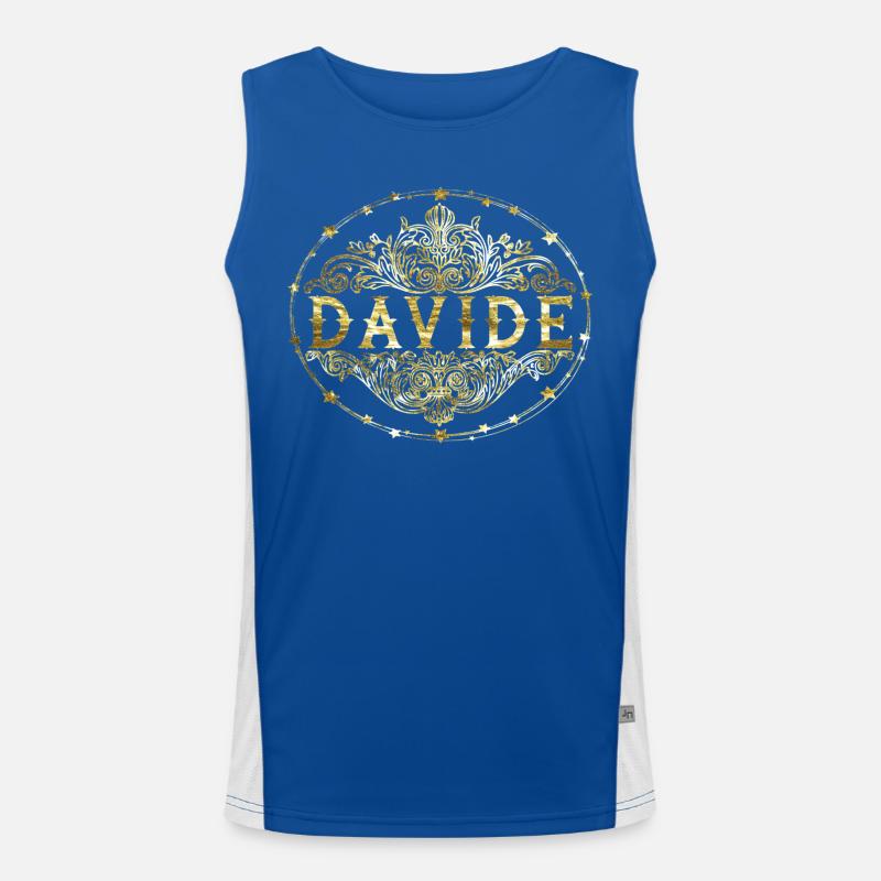 David Men's Functional Contrast Tank Top 