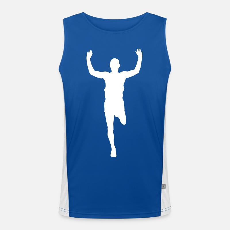 Marathon - Marathonläufer Funktionelles Kontrast-Tank Top für Männer 
