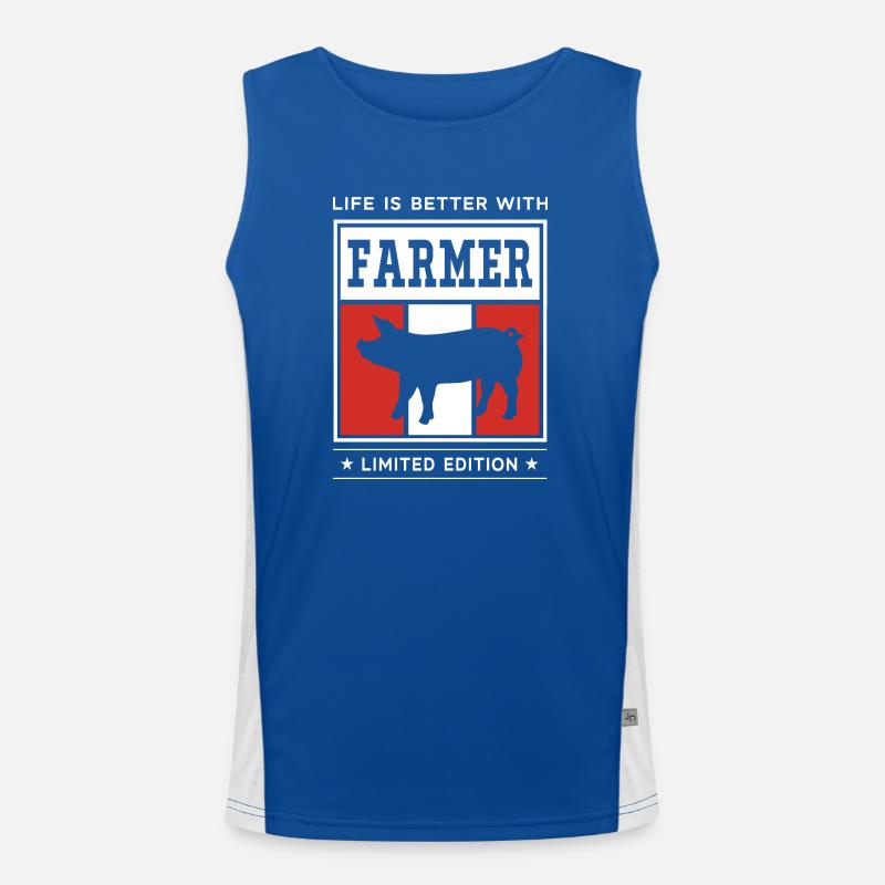 Farmer Men's Functional Contrast Tank Top 