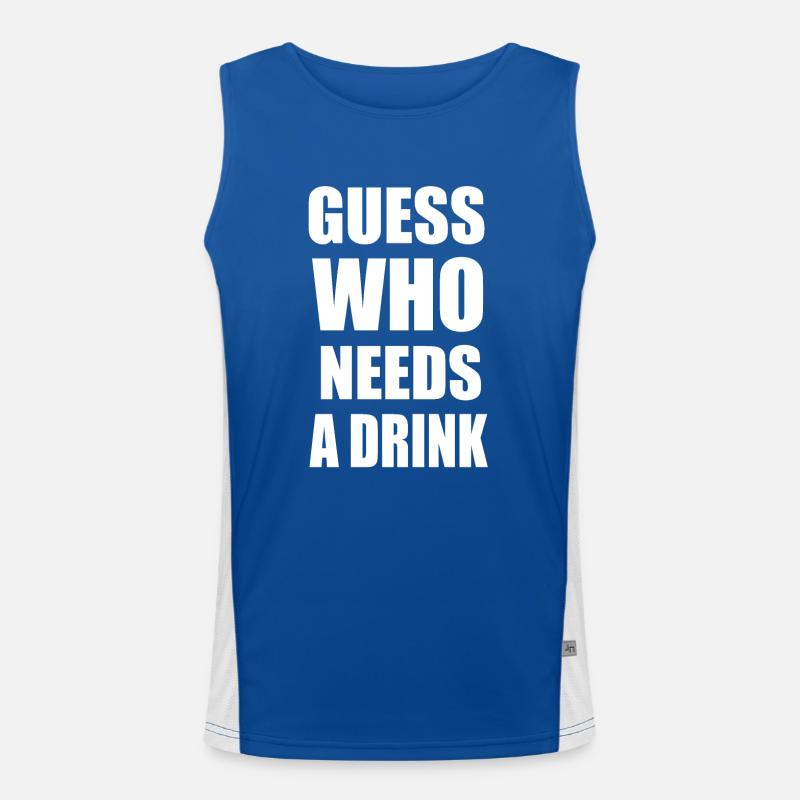 drinks Men's Functional Contrast Tank Top 