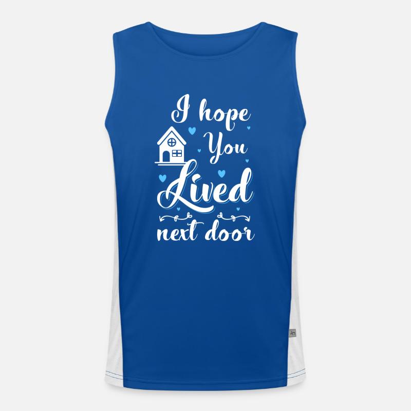 Nachbarschaft Nachbarn Bier Gute Nachbarn Funktionelles Kontrast-Tank Top für Männer 