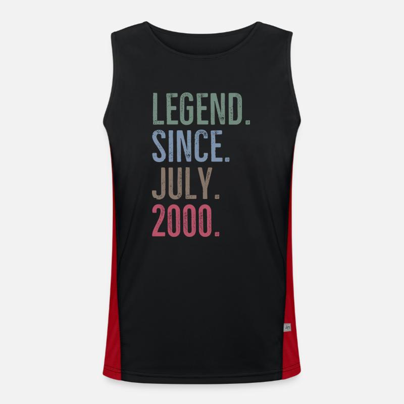 Legend Since July 2000 Men's Functional Contrast Tank Top 