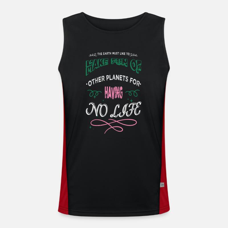 christmas celestial birthday gift astrophysics Funktionelles Kontrast-Tank Top für Männer 