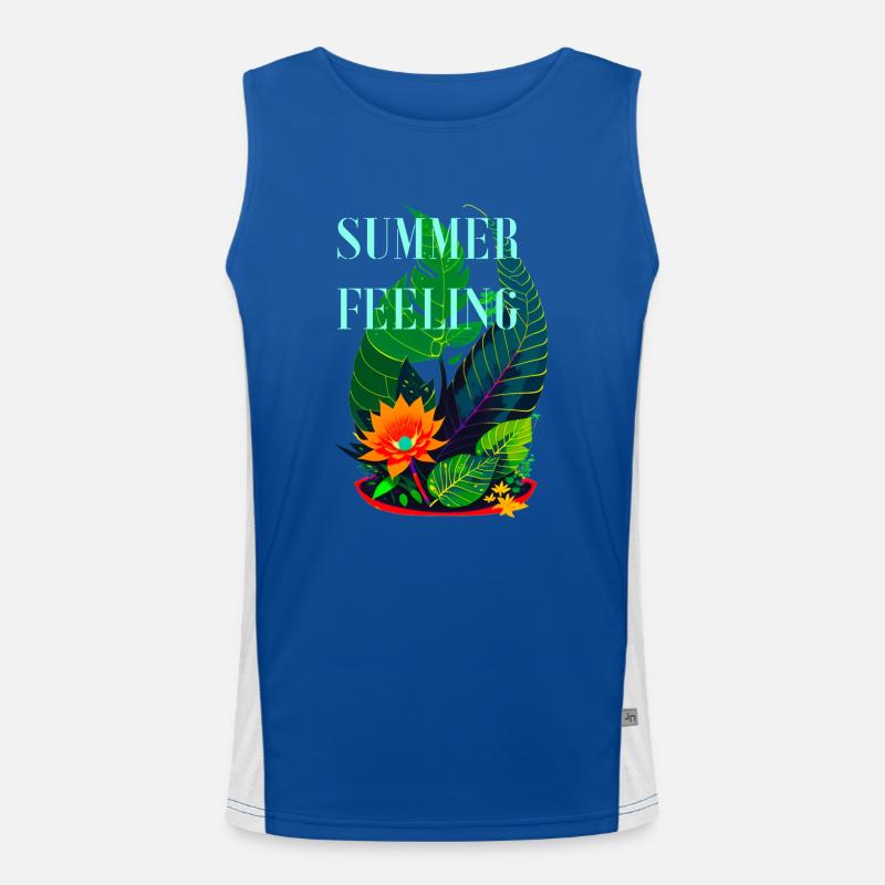 SUMMER FEELING Men's Functional Contrast Tank Top 