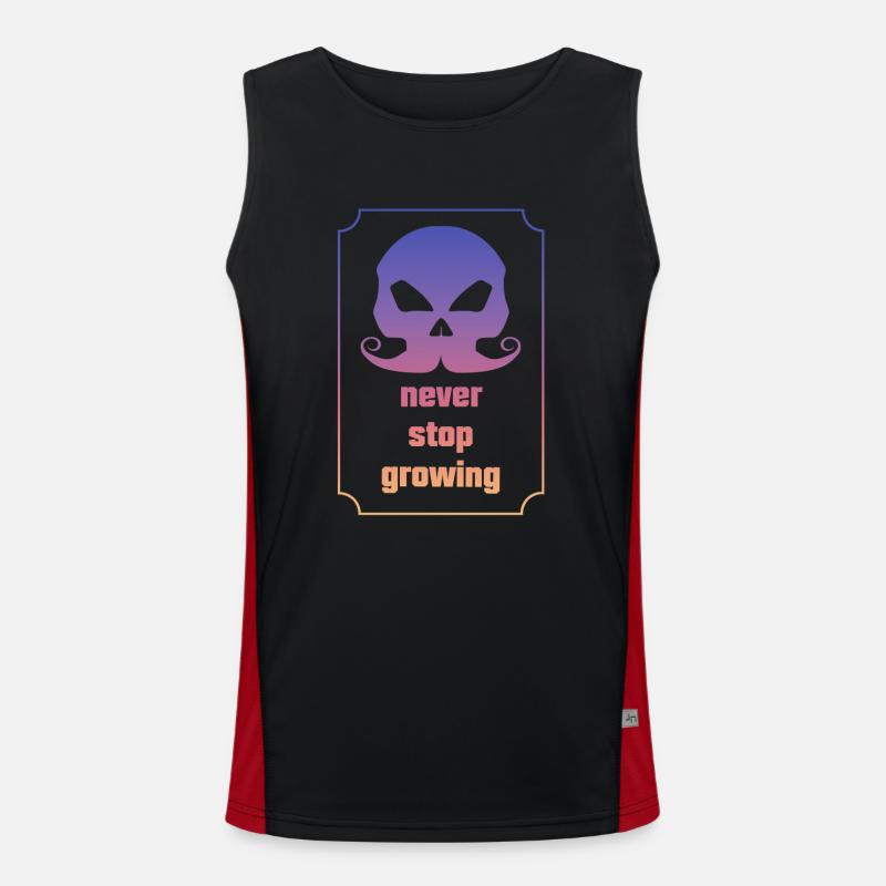 lustiger Spruch, Bart, Beard, Mustache Funktionelles Kontrast-Tank Top für Männer 