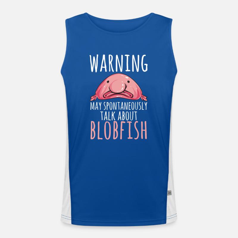 Blob fish Men's Functional Contrast Tank Top 