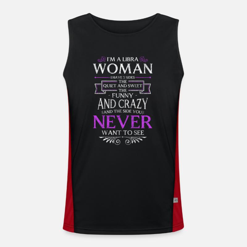 Libra constellation September constellation constellation Men's Functional Contrast Tank Top 