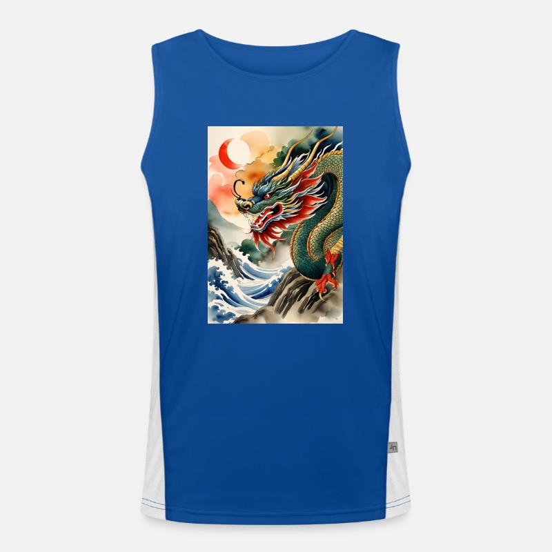 Année du Dragon II Débardeur respirant contrasté Homme 