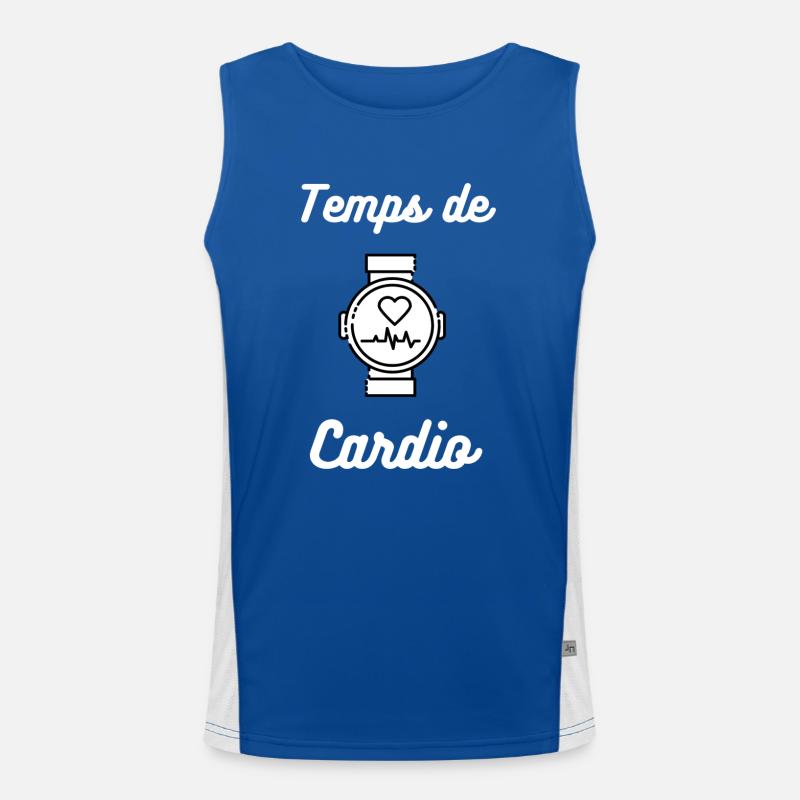 Temps de cardio : Cardio time Débardeur respirant contrasté Homme 