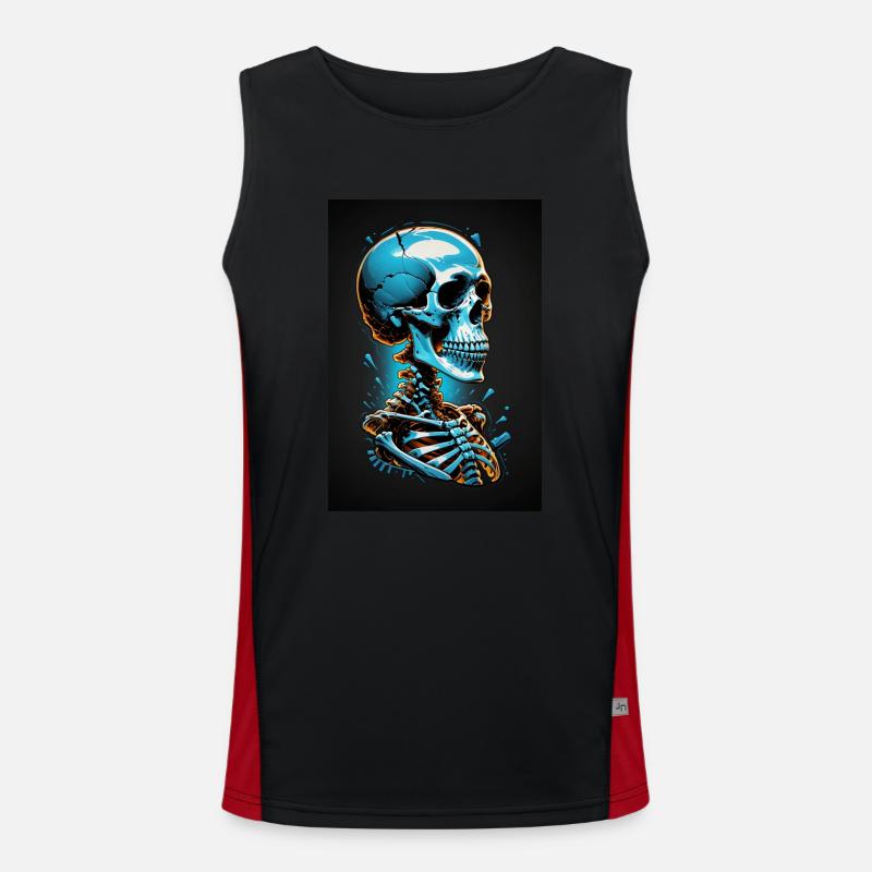 Glacial Skeleton Men's Functional Contrast Tank Top 
