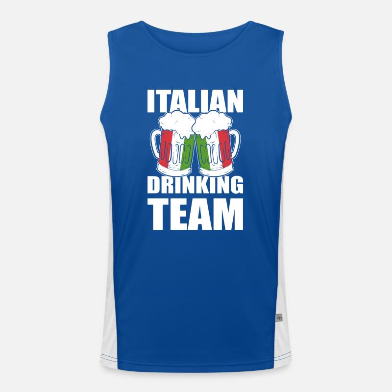 Italia Funktionelles Kontrast-Tank Top für Männer 