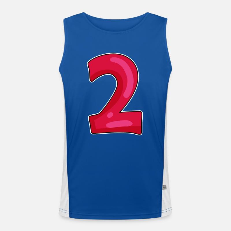 two Men's Functional Contrast Tank Top 