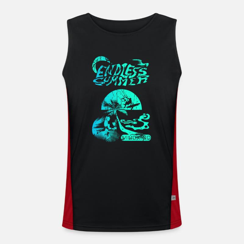 kitesurfing Men's Functional Contrast Tank Top 