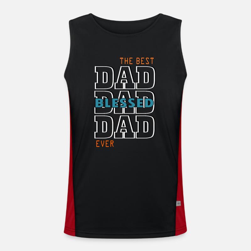 The Bert DAD blessing Ever Men's Functional Contrast Tank Top 