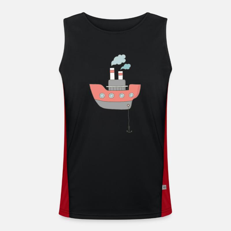 Boot Funktionelles Kontrast-Tank Top für Männer 