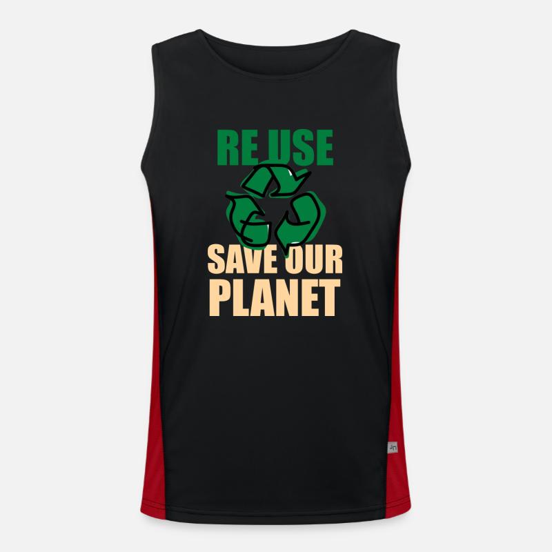 Nature Funktionelles Kontrast-Tank Top für Männer 