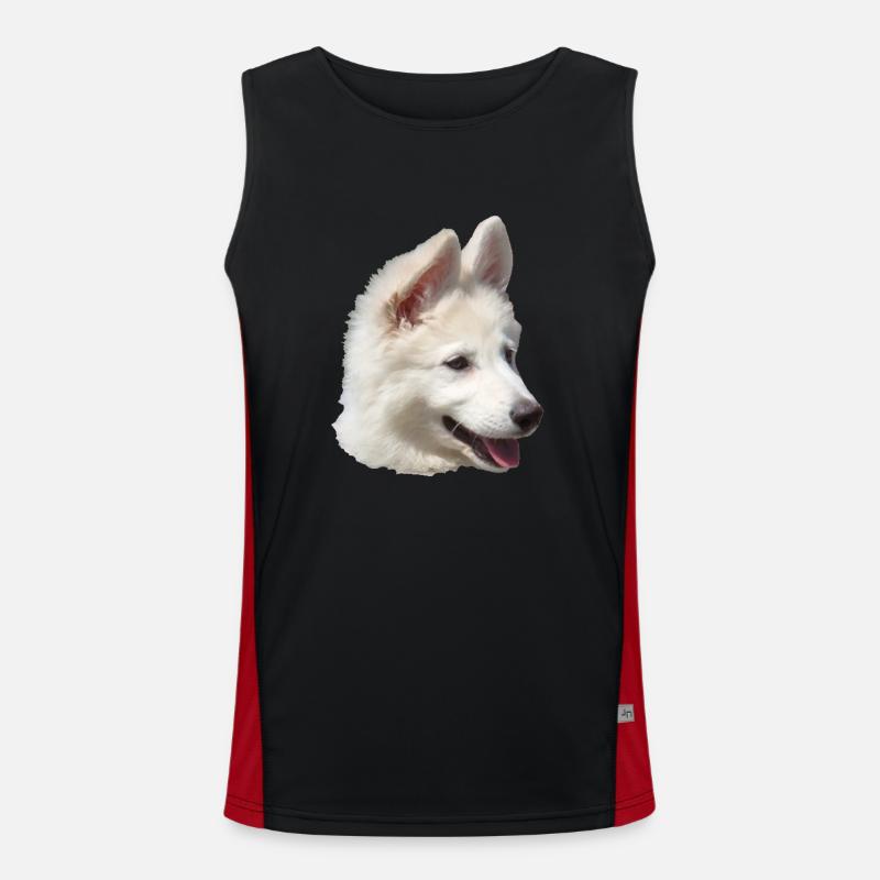 Welpe Funktionelles Kontrast-Tank Top für Männer 