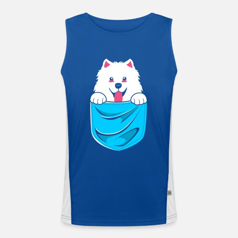 Samoyed Men's Functional Contrast Tank Top 