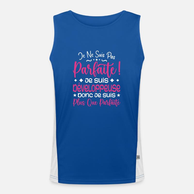 A more than perfect Developer, a dream job Men's Functional Contrast Tank Top 