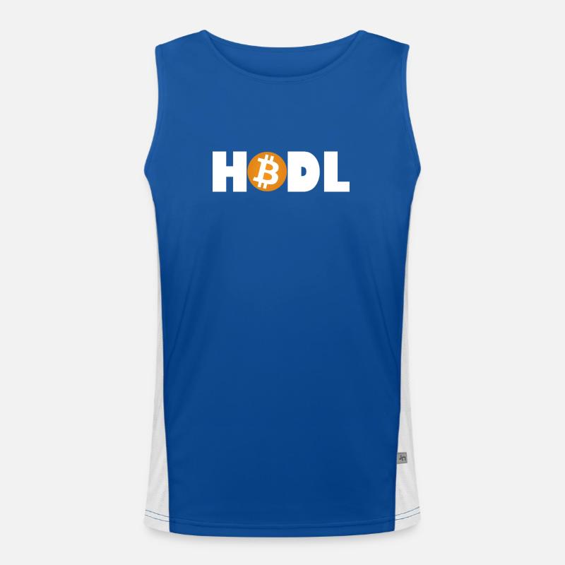 Mode Bitcoin HODL : Activé Débardeur respirant contrasté Homme 