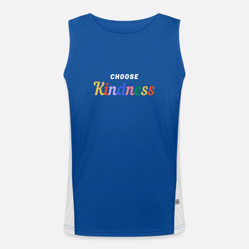 Choose Kindness-Pride Funktionelles Kontrast-Tank Top für Männer 