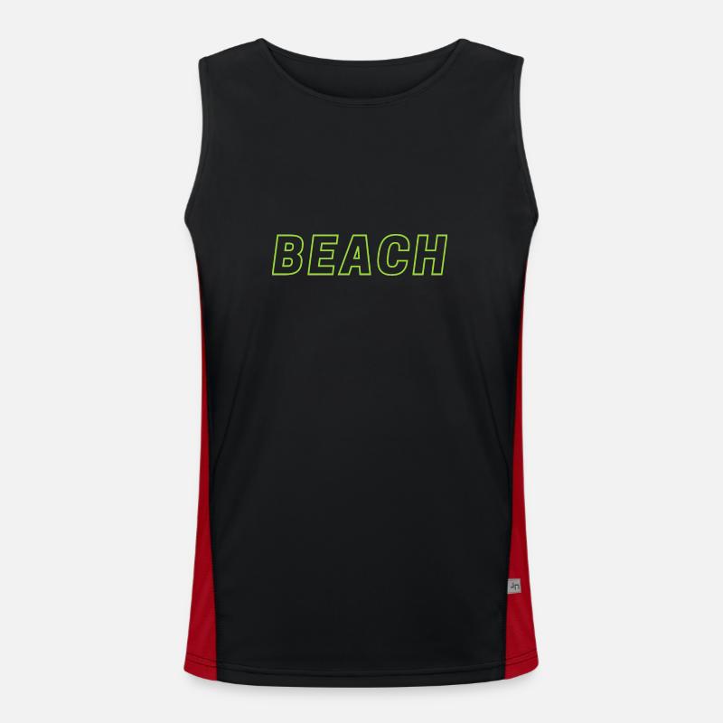 Beach Funktionelles Kontrast-Tank Top für Männer 