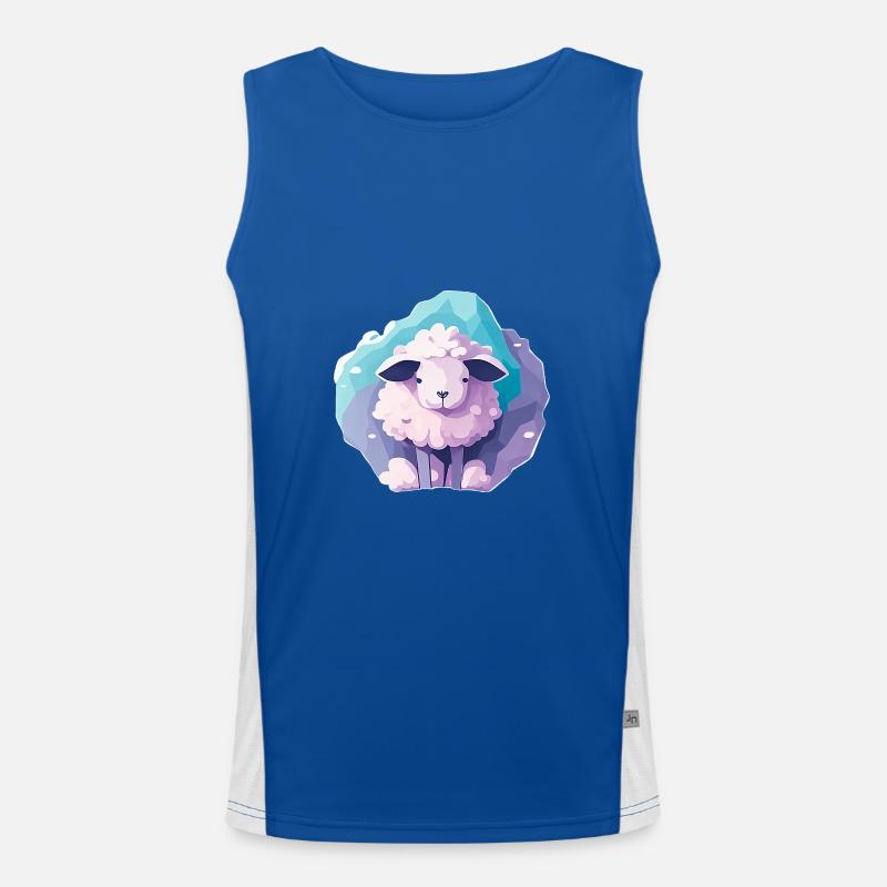 Sleeping sheep Men's Functional Contrast Tank Top 