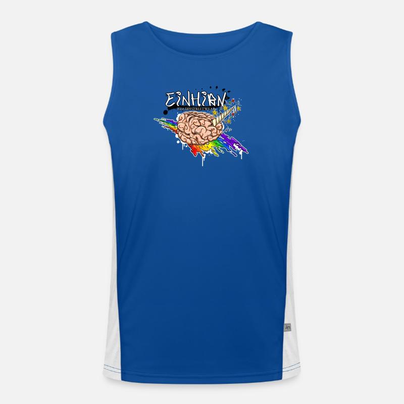 Einhirn Funktionelles Kontrast-Tank Top für Männer 