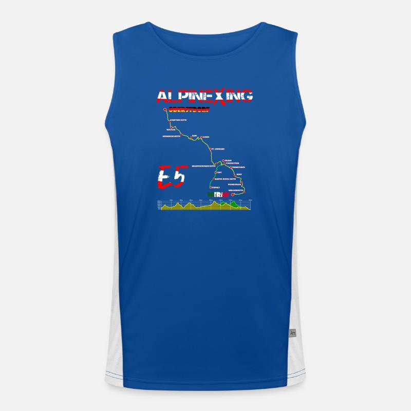 E5 Oberstdorf Meran Funktionelles Kontrast-Tank Top für Männer 