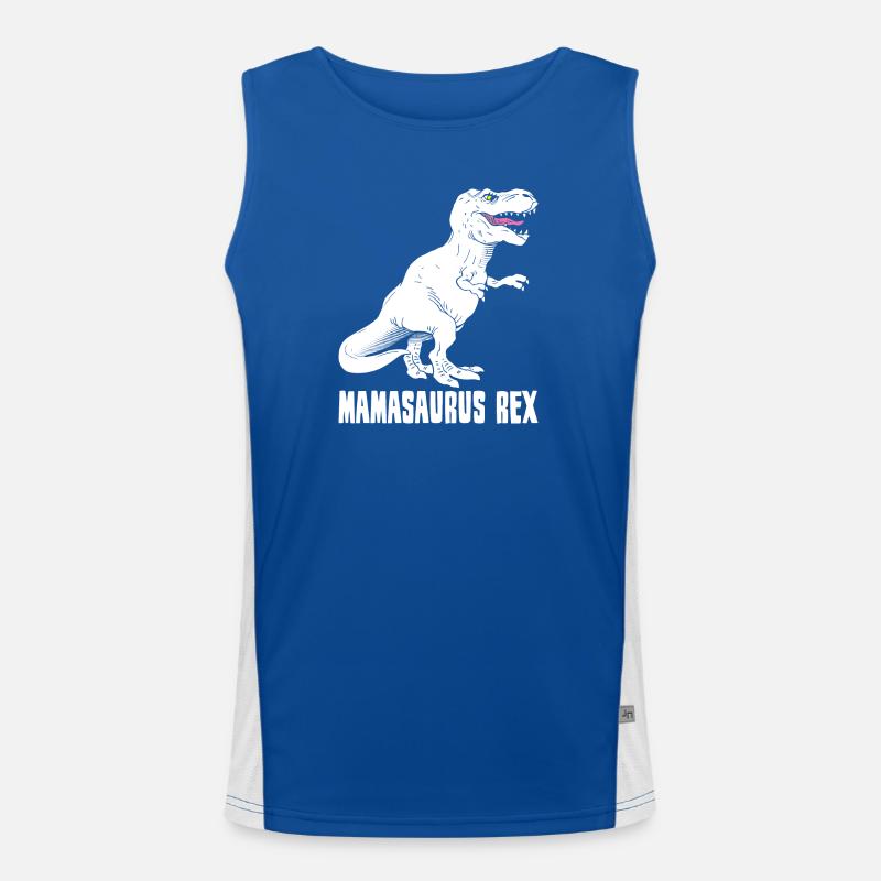 Mère Dinosaure - Mamasaurus Rex - Drôle Débardeur respirant contrasté Homme 