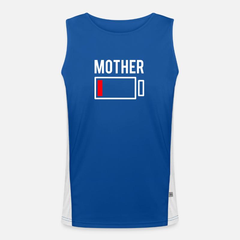 Mutter Mama Muttertag Mami Partnerlook Verlobung Funktionelles Kontrast-Tank Top für Männer 