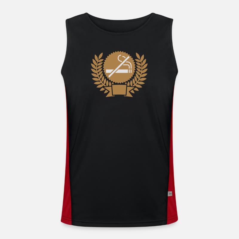 Nichtraucher seit Funktionelles Kontrast-Tank Top für Männer 