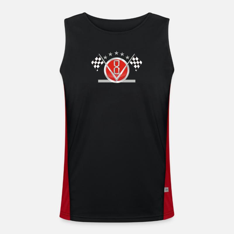 V8 Funktionelles Kontrast-Tank Top für Männer 