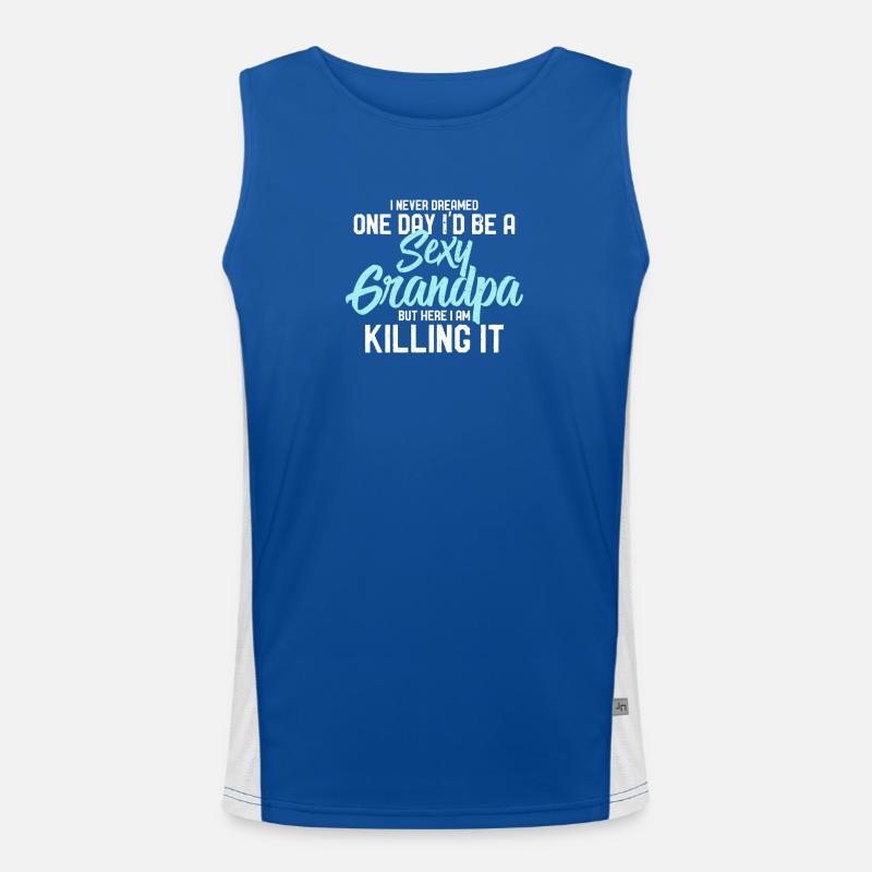 Grandpa Men's Functional Contrast Tank Top 